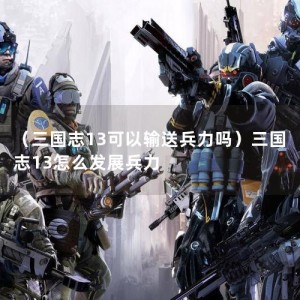 （三国志13可以输送兵力吗）三国志13怎么发展兵力