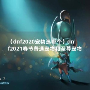 （dnf2020宠物选哪个）dnf2021春节普通宠物和至尊宠物