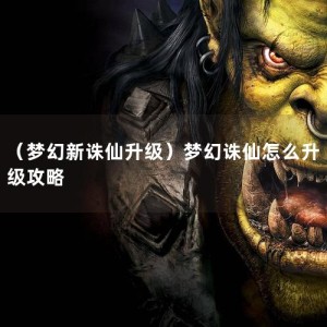 （梦幻新诛仙升级）梦幻诛仙怎么升级攻略