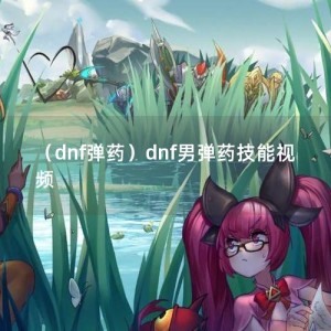 （dnf弹药）dnf男弹药技能视频