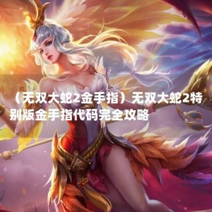 （无双大蛇2金手指）无双大蛇2特别版金手指代码完全攻略